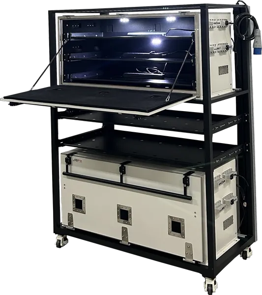 LBX3600 DOWN OPENING RF SHIELD TEST SETUP - LabiFix RF Shield Box Solution